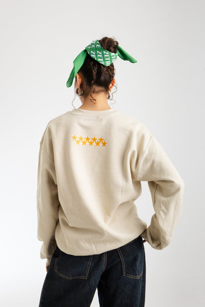 Beige 'Be a Star' Sweatshirt