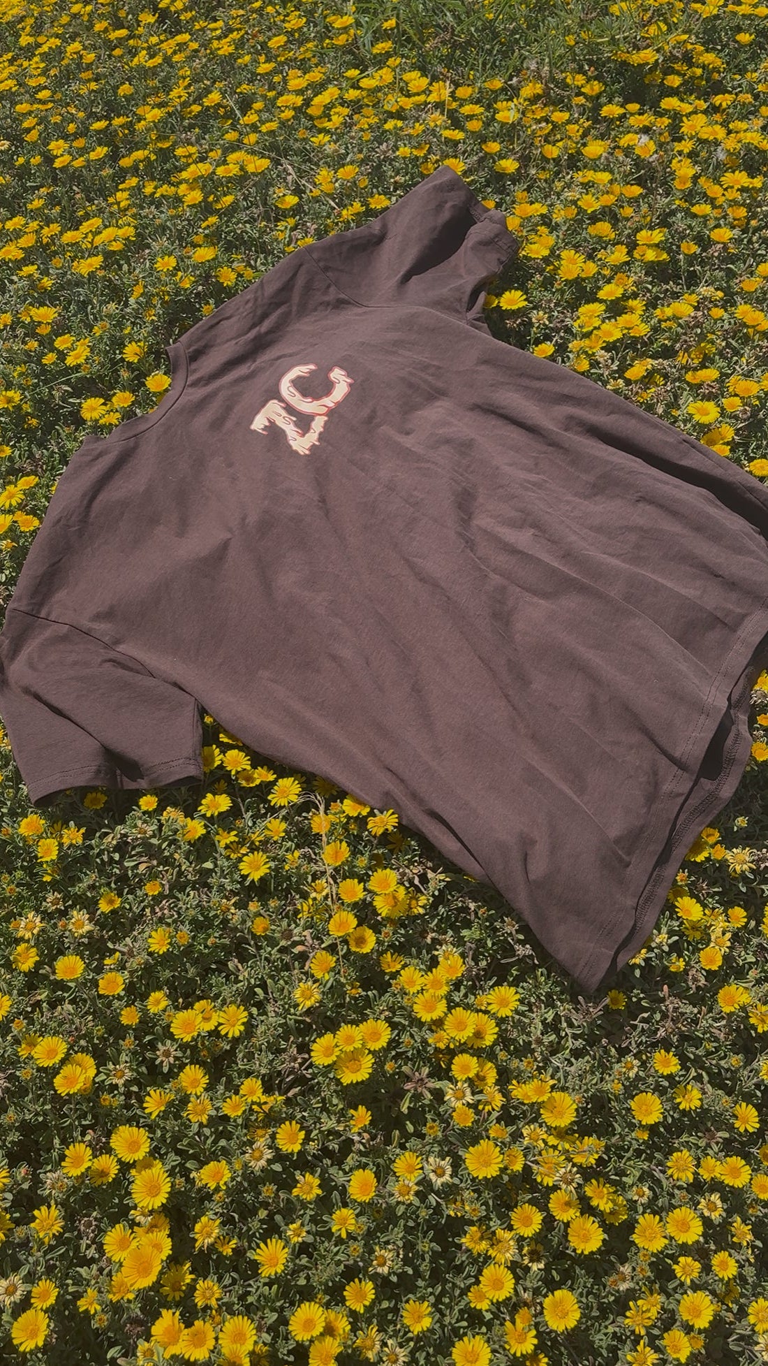 Brown Dripping Tee