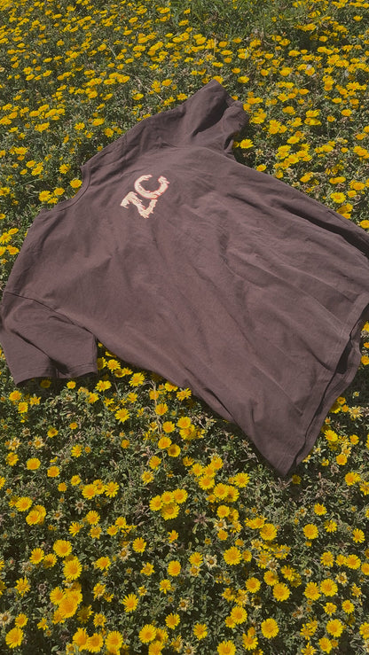 Brown Dripping Tee