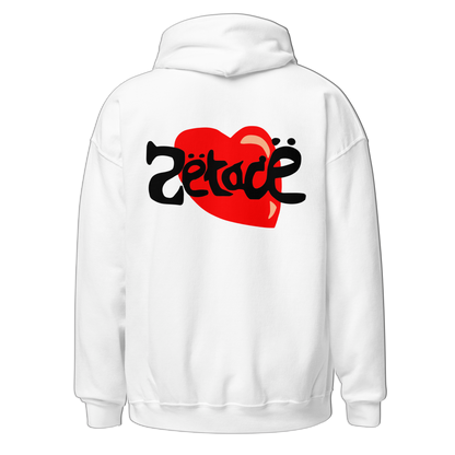 White Heart Hoodie