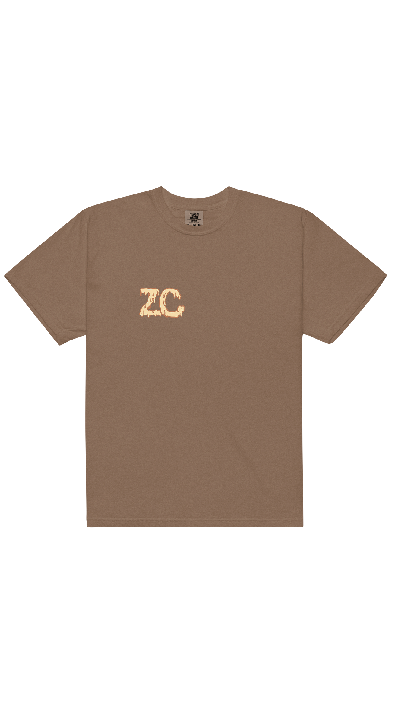 Brown Dripping Tee